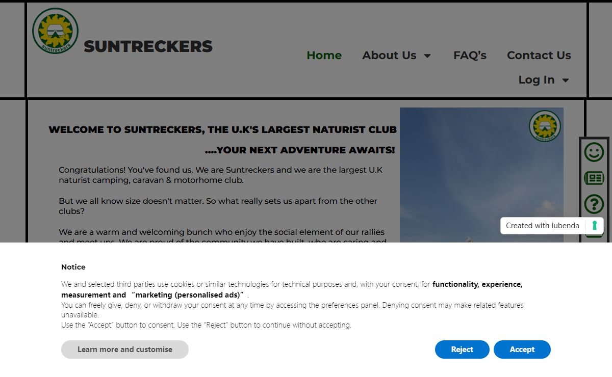 Suntreckers – The Home of the Largest U.K. Naturist Club – Organising Camping, Caravan & Motorhome Events Throughout The U.K. and Europe - Suntreckers