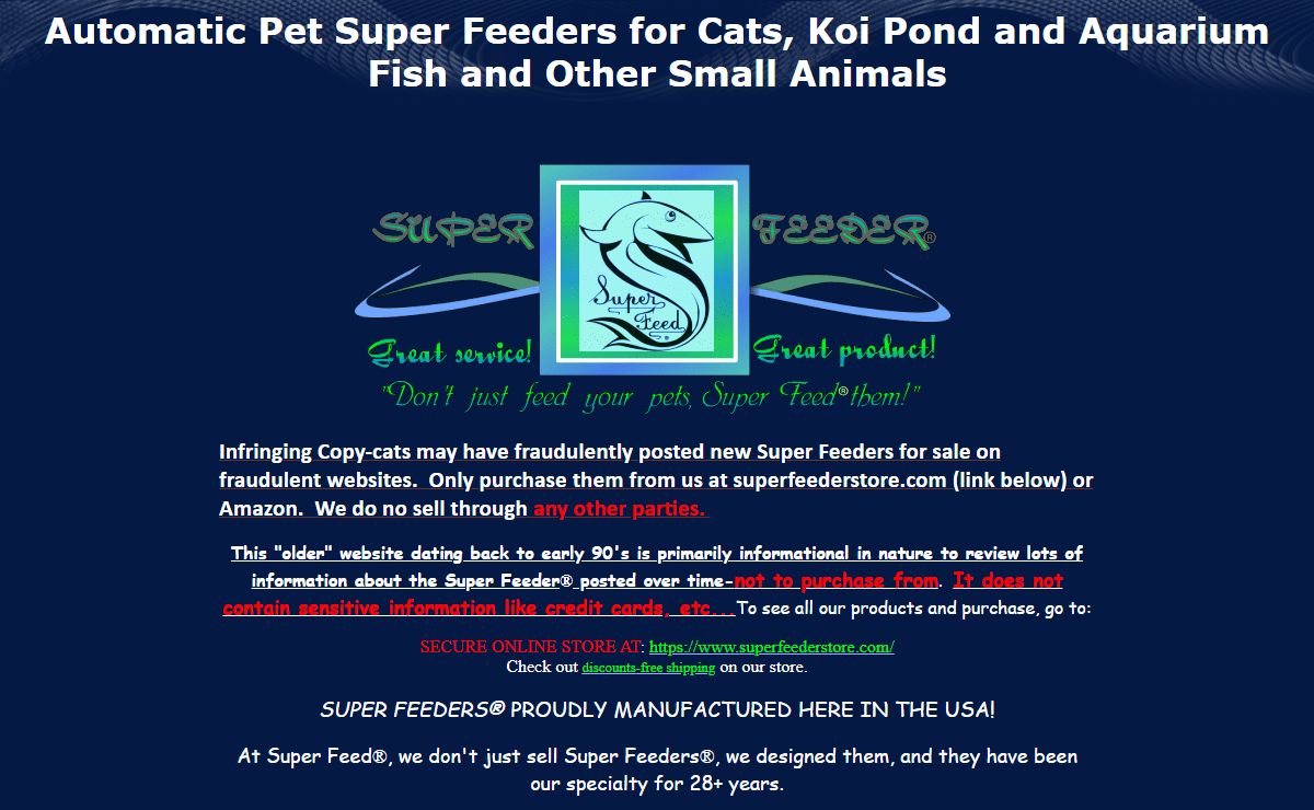 Automatic Cat Feeder, Automatic Koi Pond Feeder and Aquarium Fish Feeder