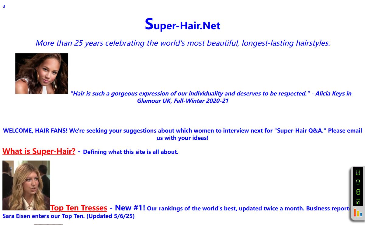 Welcome to the world of Super-Hair.
