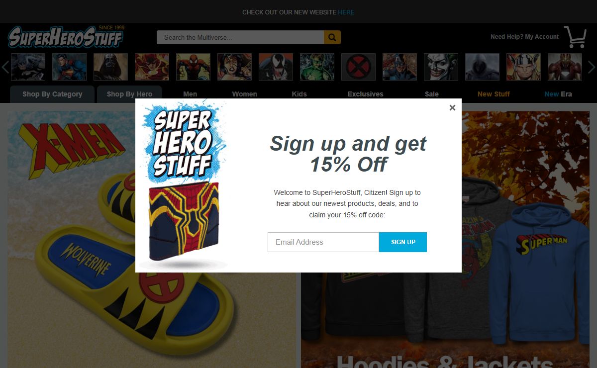 Superhero t-shirts, hoodies, hats, and more | SuperHeroStuff