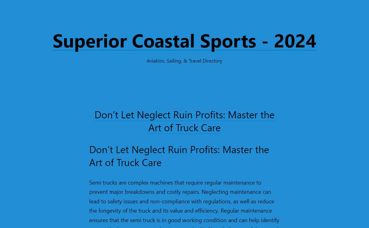Superior Coastal Sports - 2024