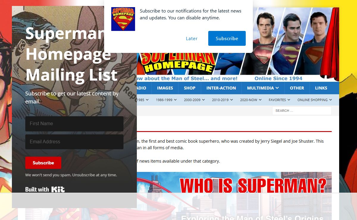 Superman Homepage