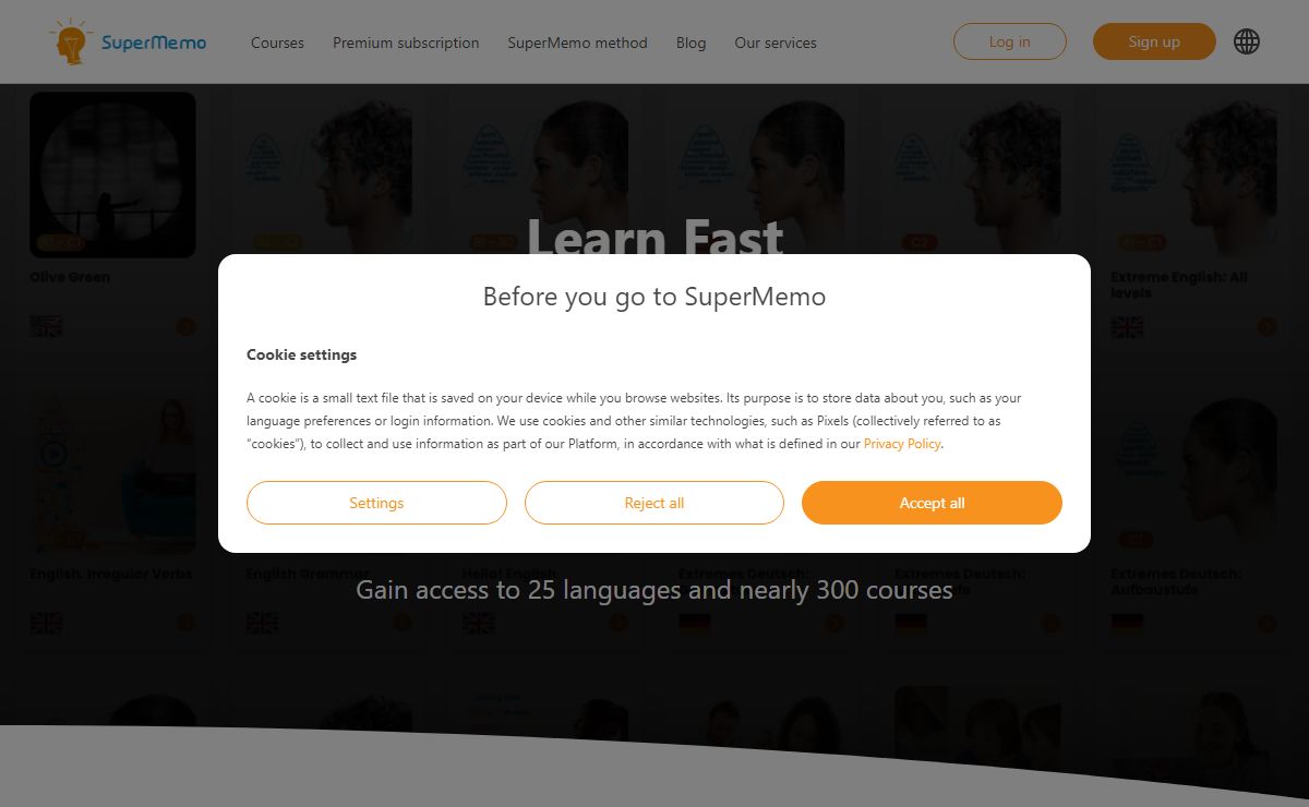 SuperMemo - language courses