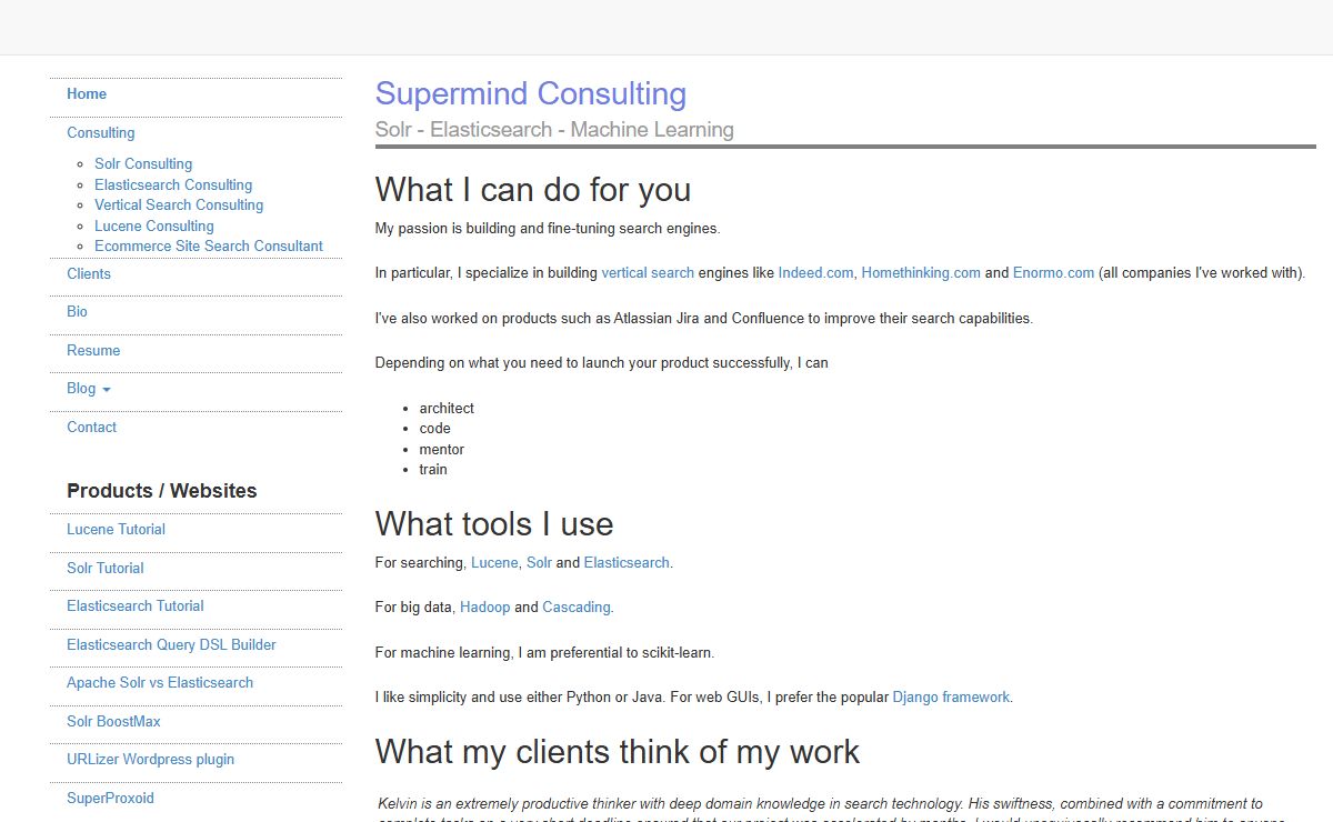 Kelvin Tan - Lucene Solr Elasticsearch Consulting
