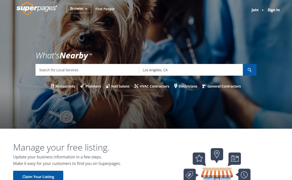 Superpages THE Local Business Directory