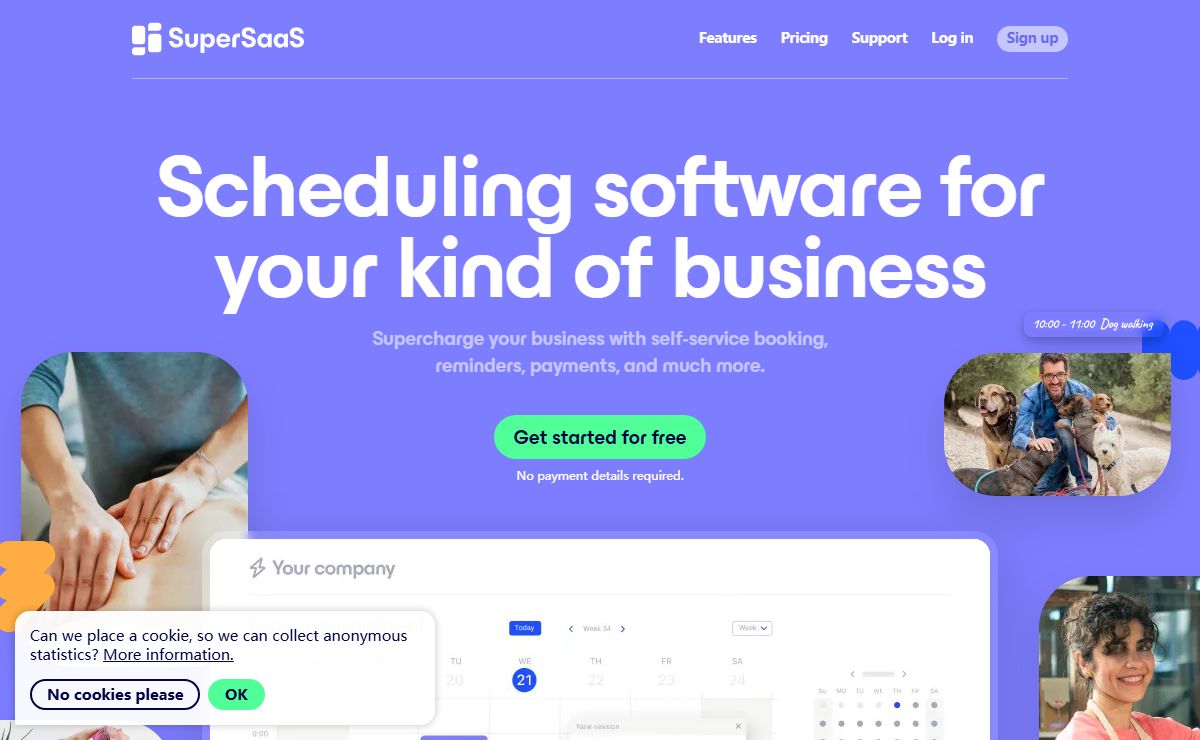 SuperSaaS: Free Appointment Scheduling Software