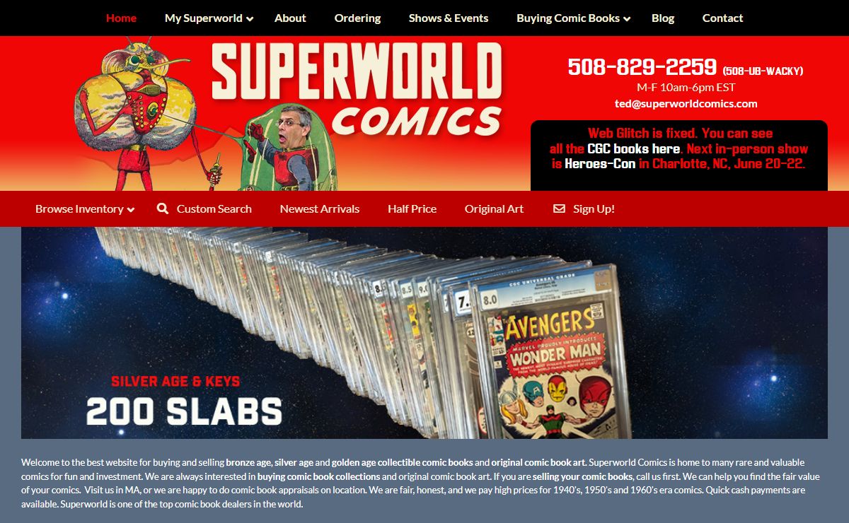 Superworld Comics - Buying and selling comic books, free appraisals