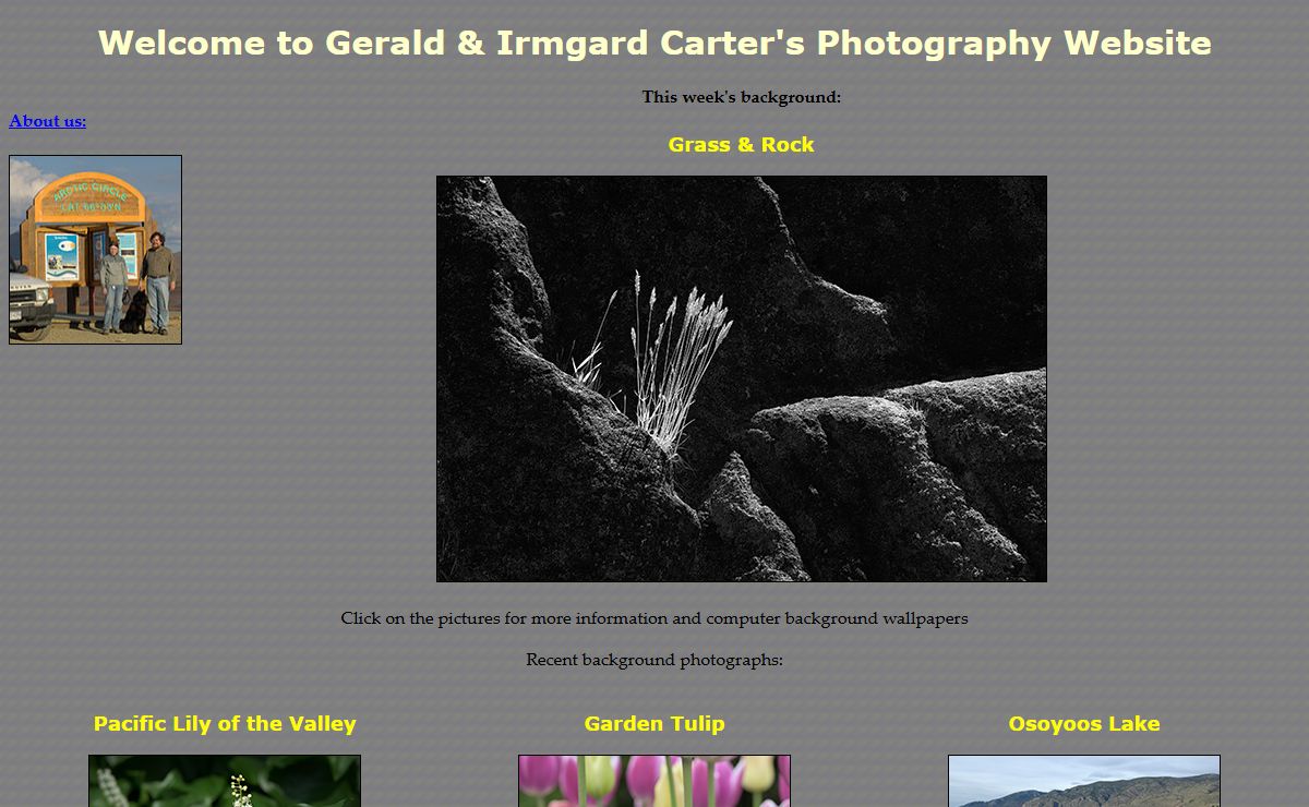 Gerald & Irmgard Carter's Background Photographs