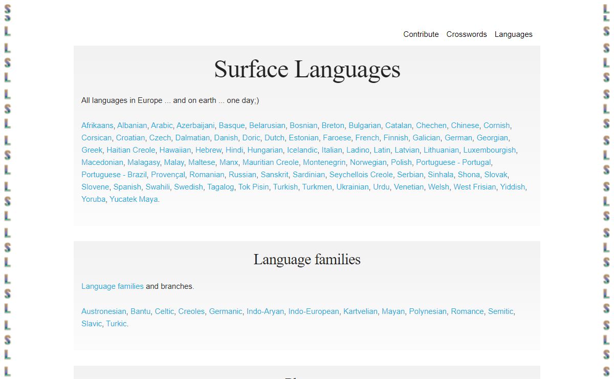 Surface language