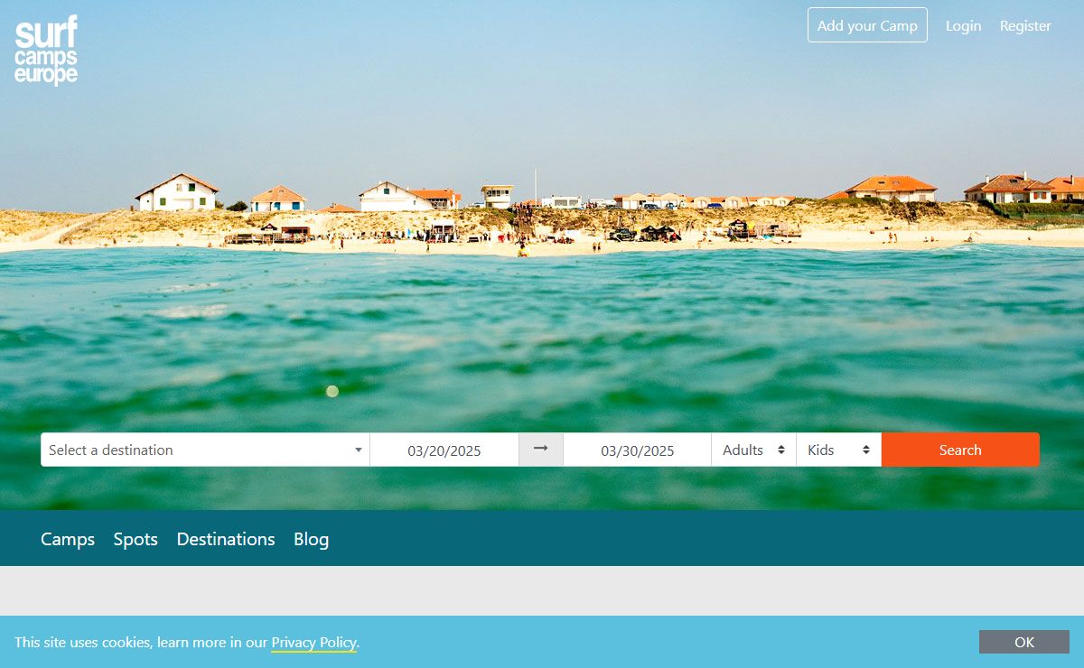 Find the best surf camps in Europe and worldwide