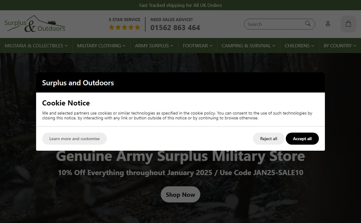 Genuine Army Surplus Cadet Uniform Store