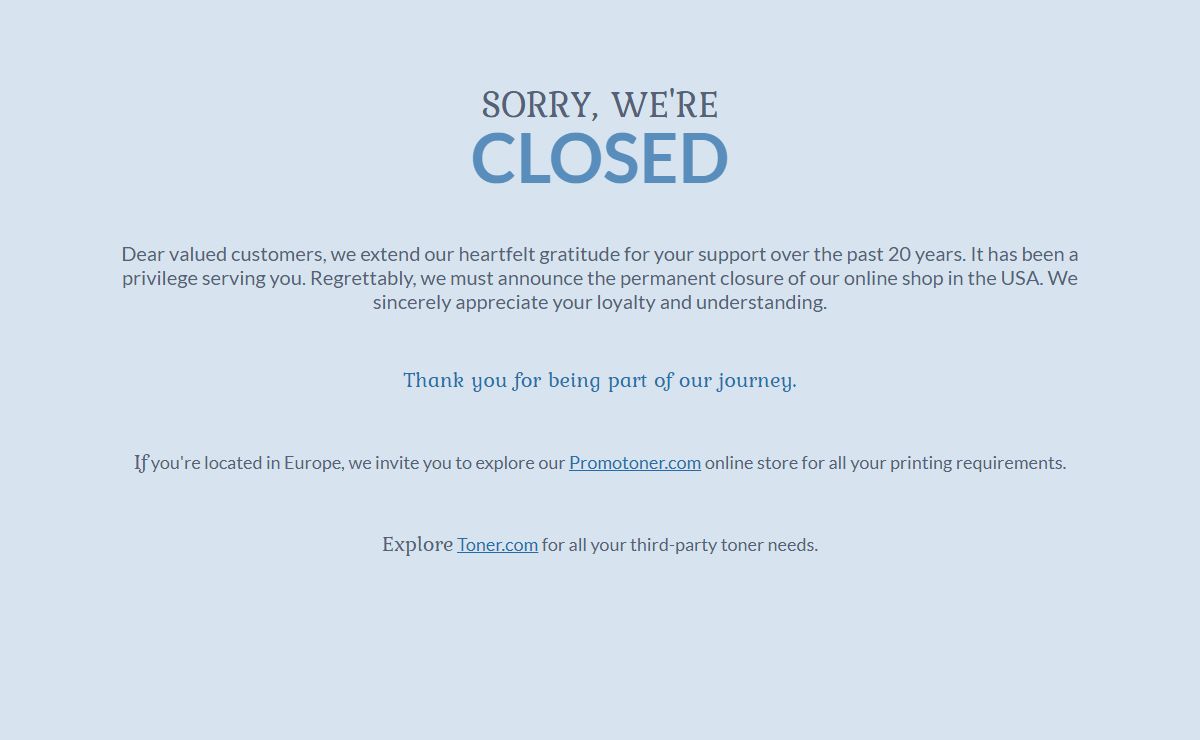 We Are Closed