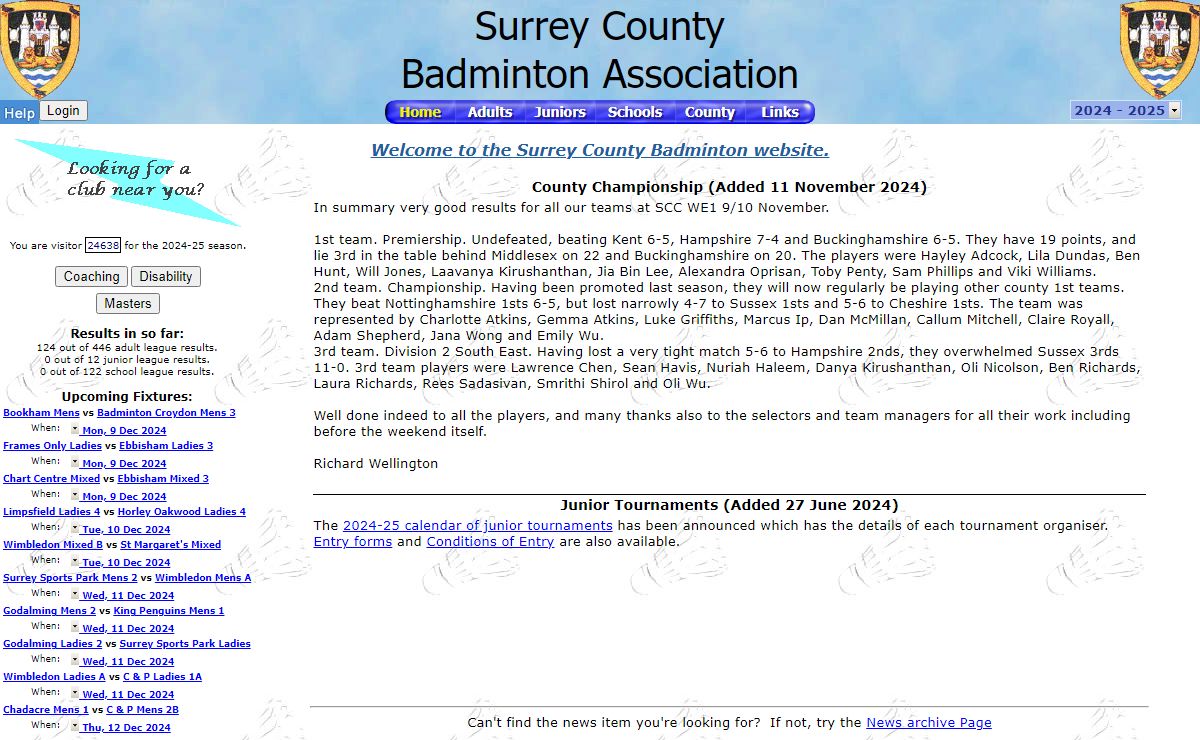 Surrey County Badminton Association