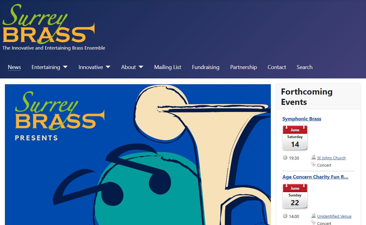 Surrey Brass - News