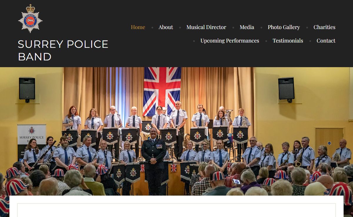 Surrey Police Band – Surrey based concert band appearing all over the South East