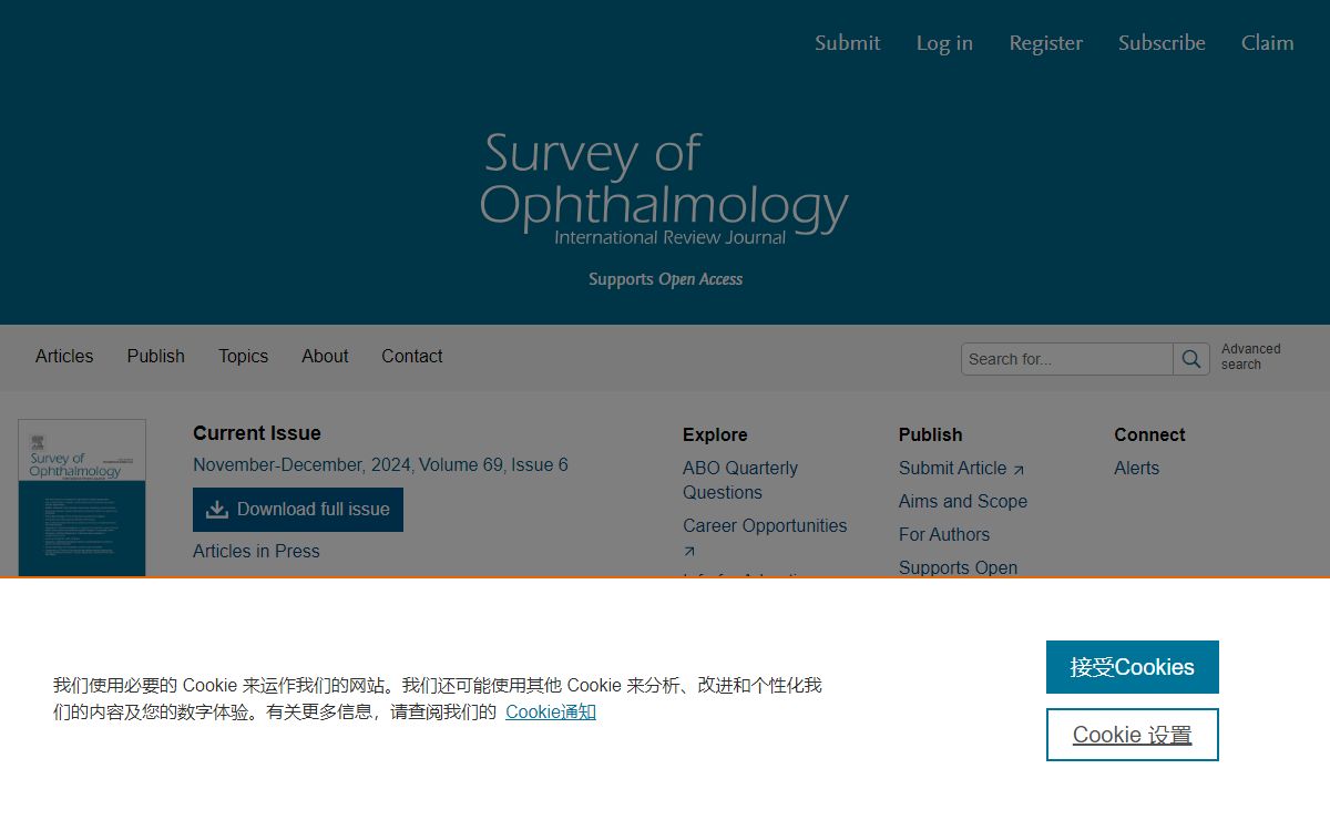 Home Page: Survey of Ophthalmology