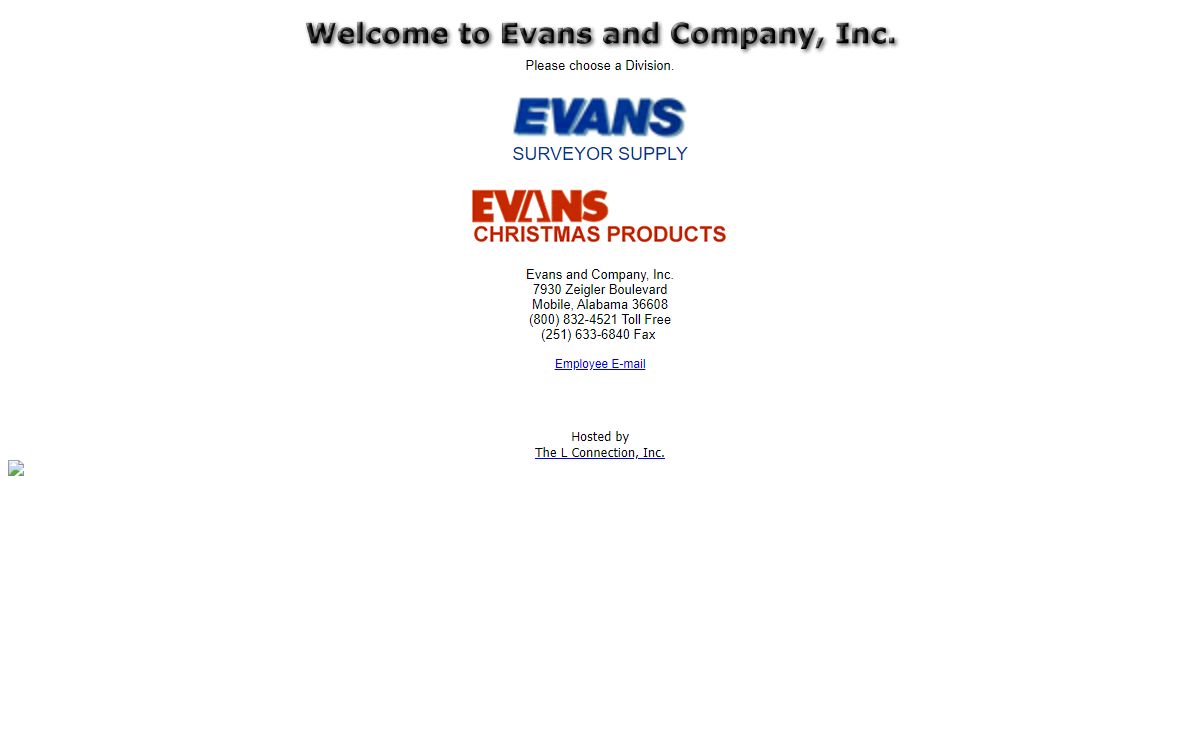 Evans Christmas, Surveyor Supply, and Discount Diamond Blades.