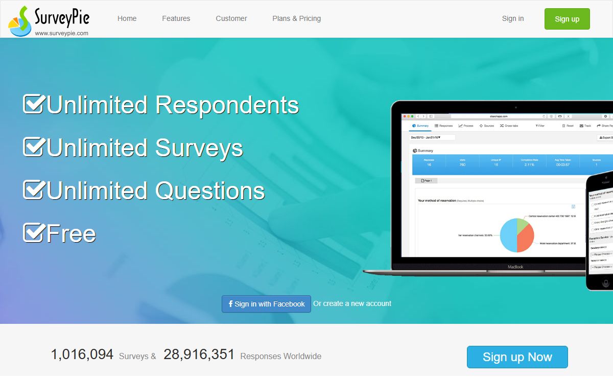 SurveyPie - Free & easy to use online survey tool