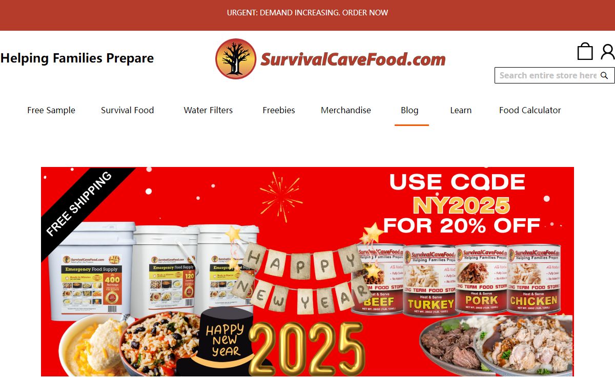 Buy Freeze Dried Foods & Canned Meat Online | Survival Cave Food