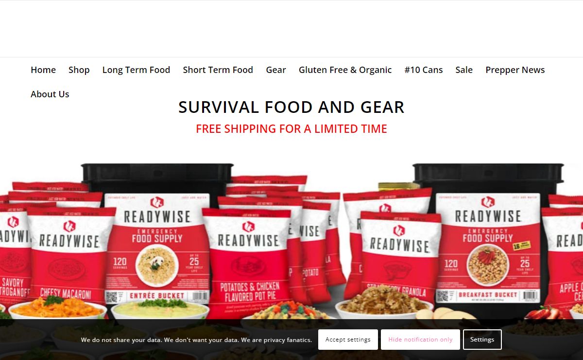 Survival Food and Gear - January 9, 2025