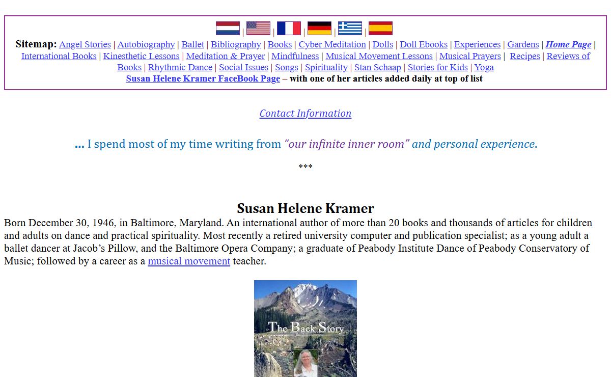 Rhythmic Dance, Ballet, Practical Spirituality, Philosophy - Educational Web Site by Susan Helene Kramer