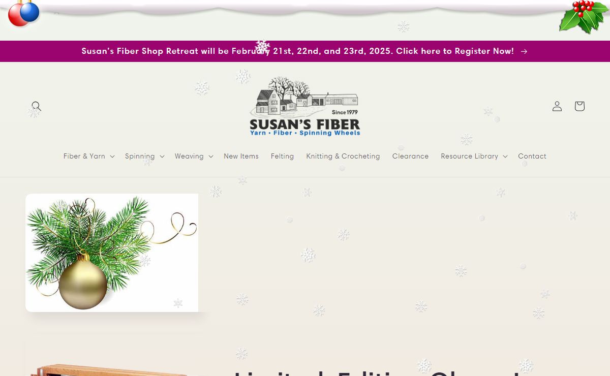 Best Spinning, Weaving, Knitting and Crochet Supplies | Susan's Fiber – Susan's Fiber Shop