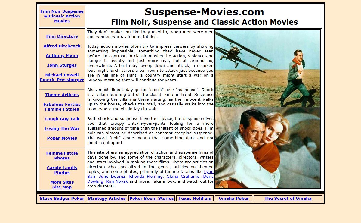 Suspense Movies - Film Noir, Suspense and Classic Action Movies