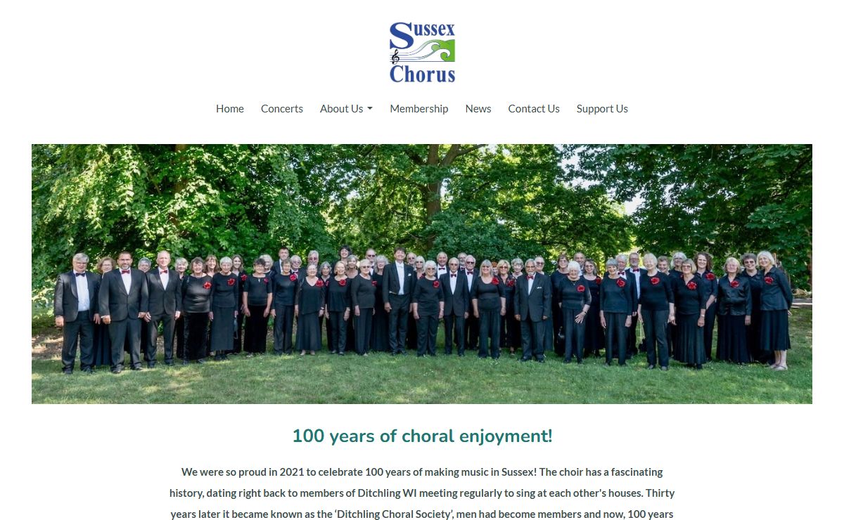 A leading local choir - Sussex Chorus