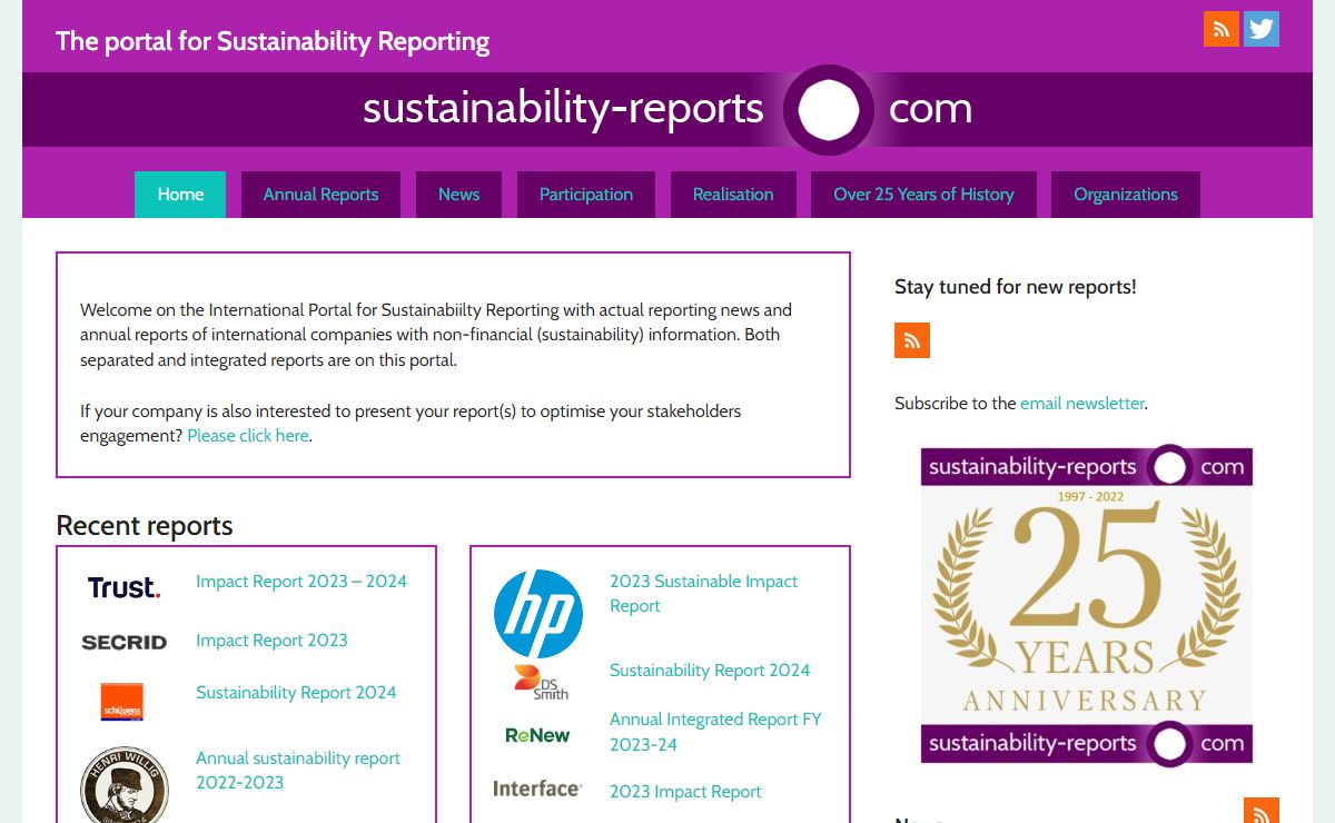Sustainability-Reports.com – The portal for Sustainability Reporting