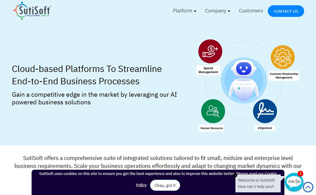 SutiSoft - SaaS For Business Solutions And Security Solutions