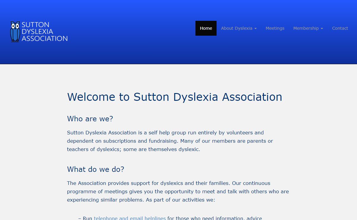Sutton Dyslexia Association
