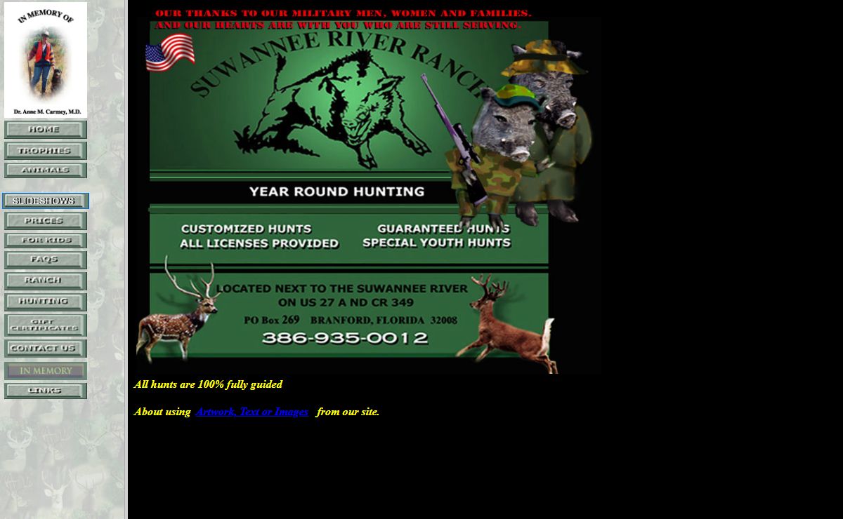 Suwannee River Ranch Hunting Preserve,trophies,Florida