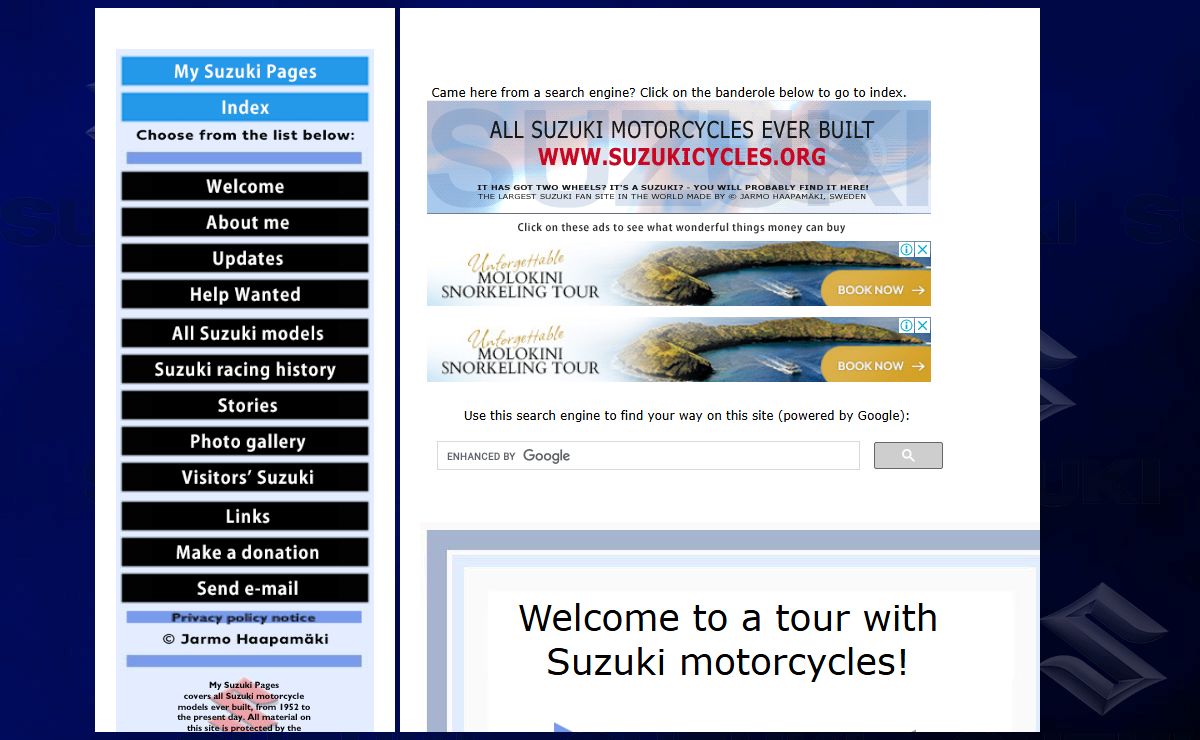 All Suzuki Motorcycles Ever Made