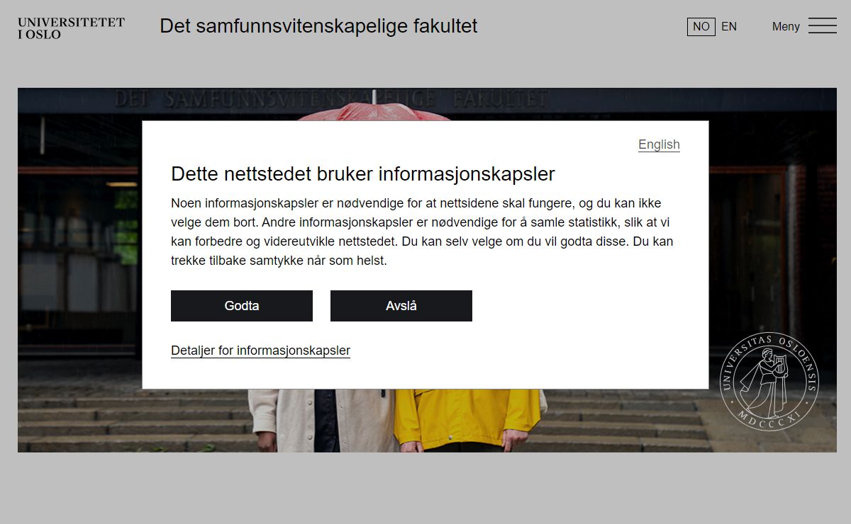 Forsiden - Det samfunnsvitenskapelige fakultet