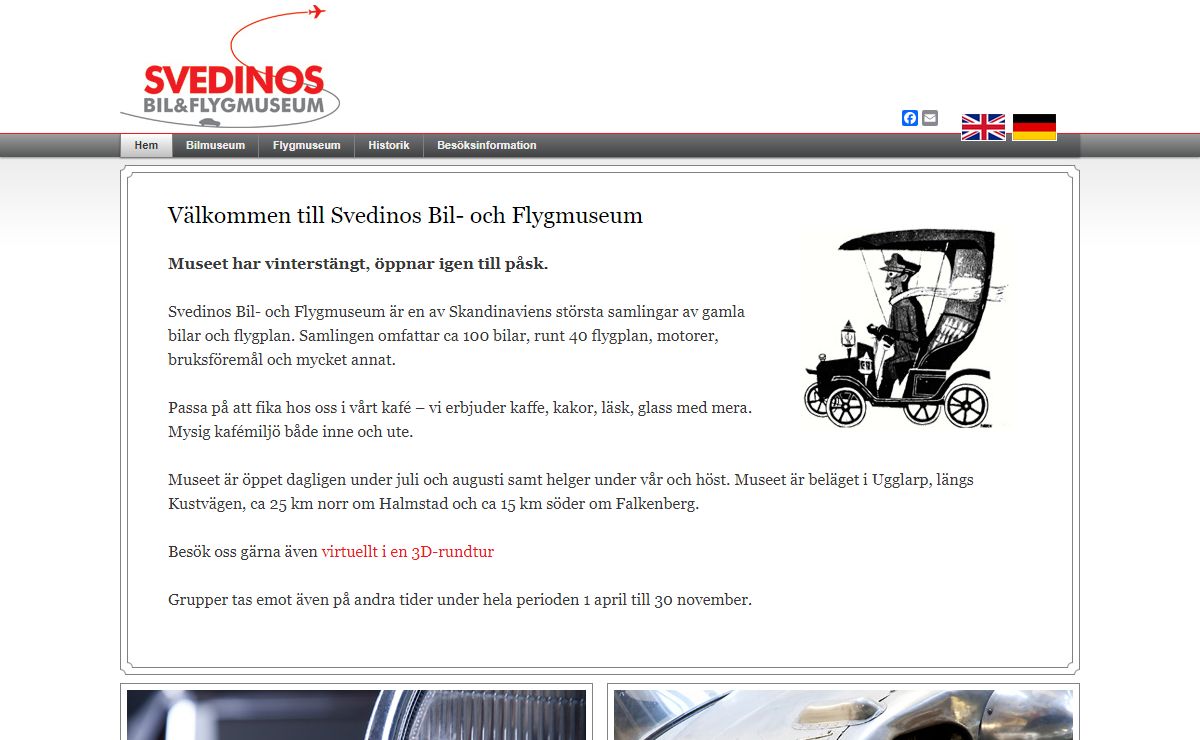 Välkommen till Svedinos Bil- och Flygmuseum