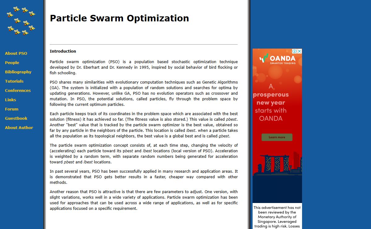 Particle Swarm Optimization