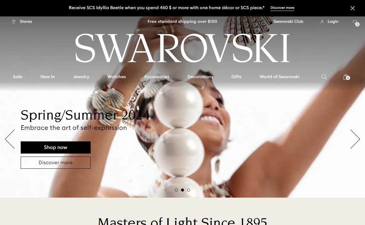 Swarovski Official | Jewelry, Watches and Crystal Decorations