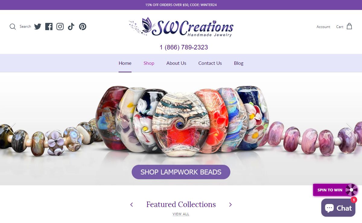 SWCreations – Beaded Jewelry & Handmade Lampwork Beads