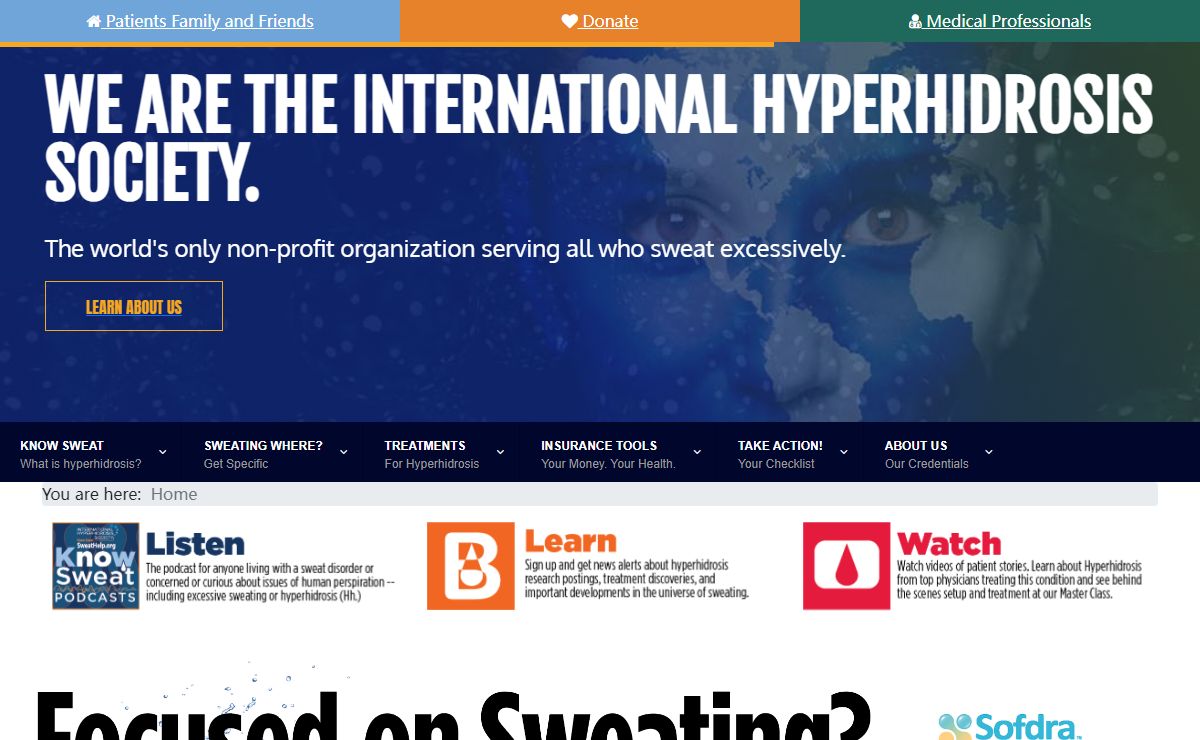 Home - International Hyperhidrosis Society | Official Site