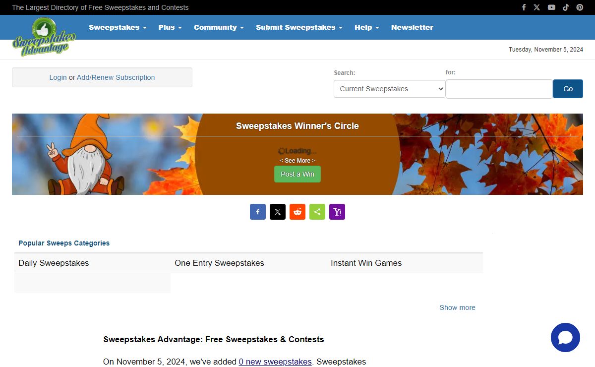 Sweepstakes Advantage: Thousands of Free Sweepstakes