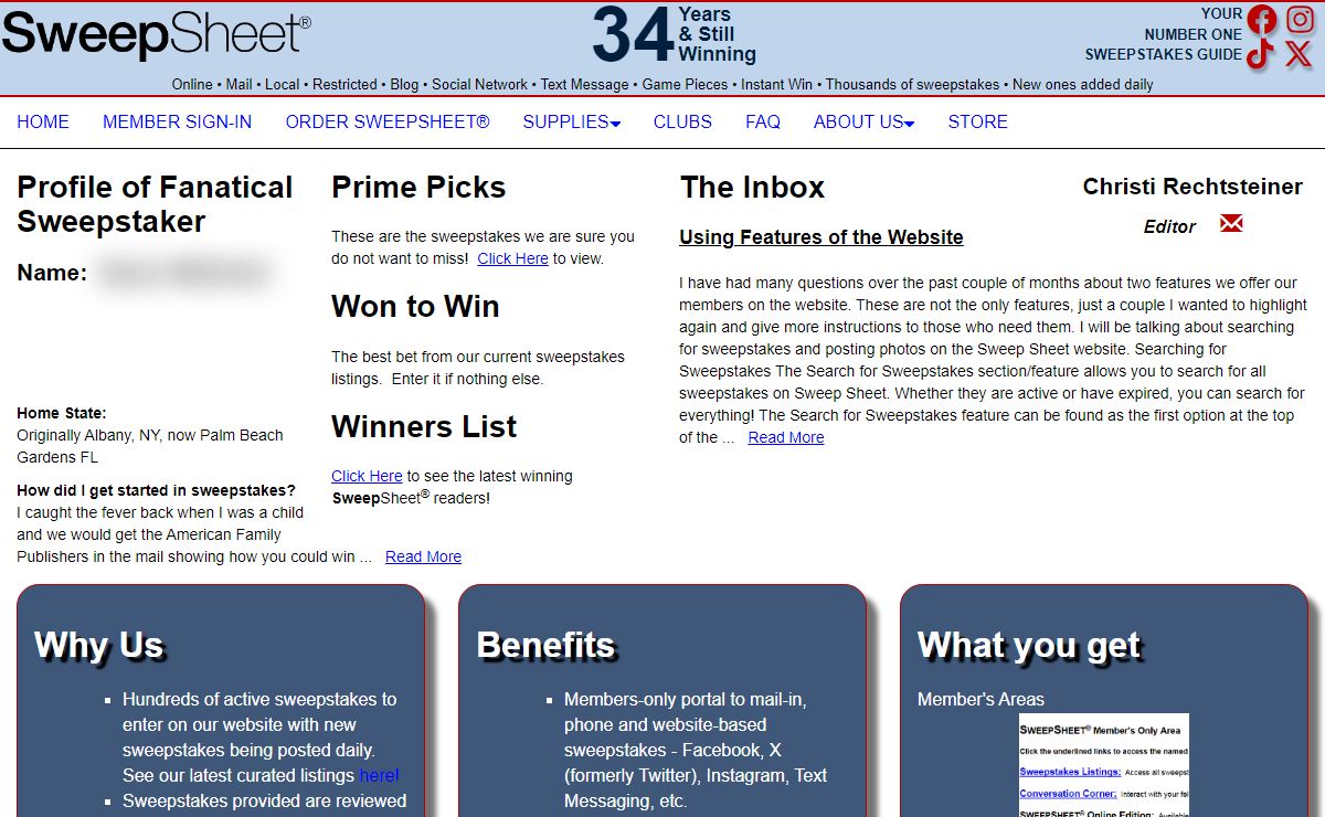 SweepSheet® - Your Number One Sweepstakes Guide
