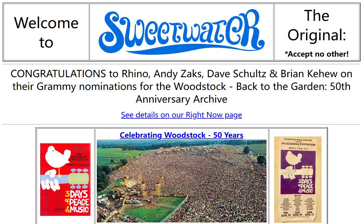Sweetwater Band Home Page
