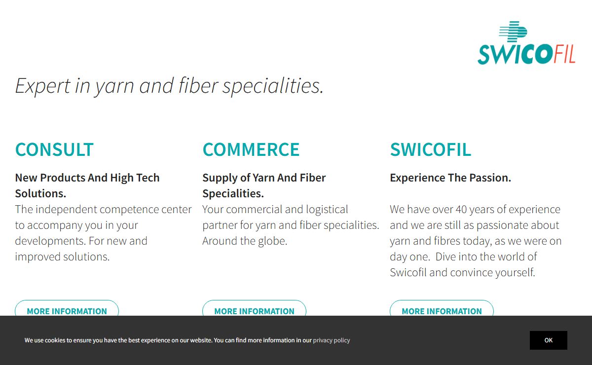 Swicofil - your global yarn & fiber speciality competence