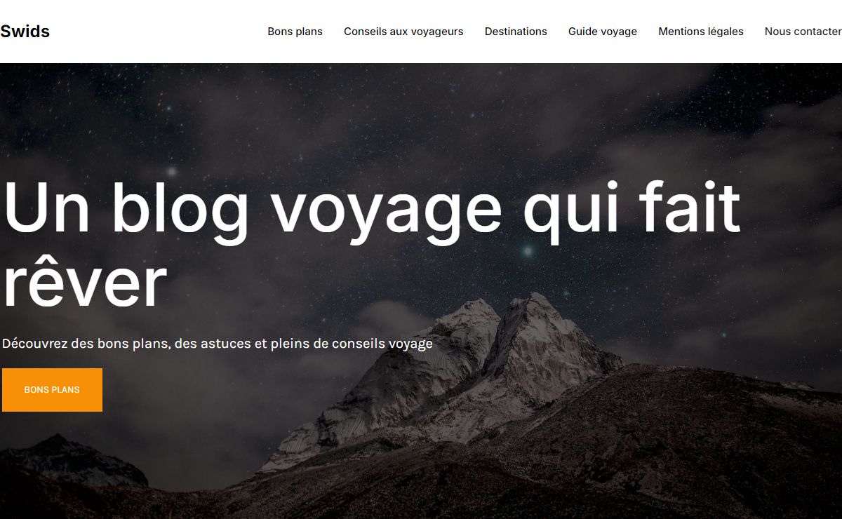 Swids - Parce que la vie est un voyage et qu'il n'y a rien de plus beau que de partager ses expériences, suivez mon blog !