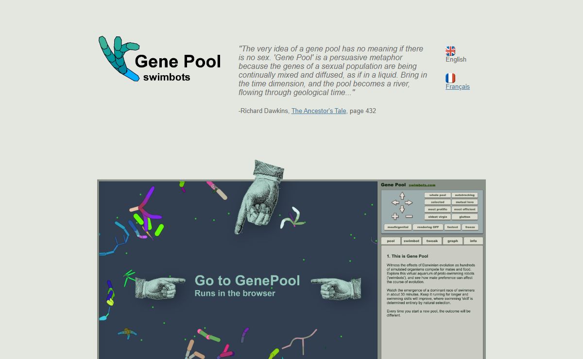 Gene Pool Swimbots