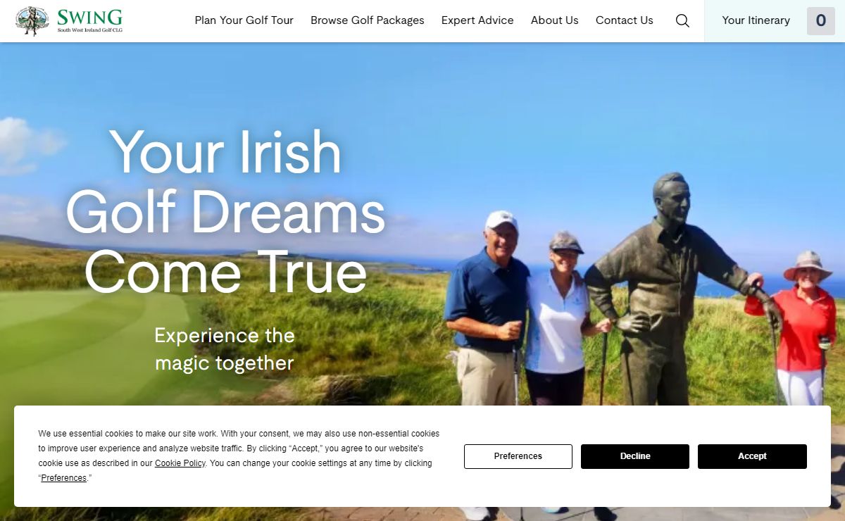 SWING Golf Ireland | Designing a Magical Golf Adventure