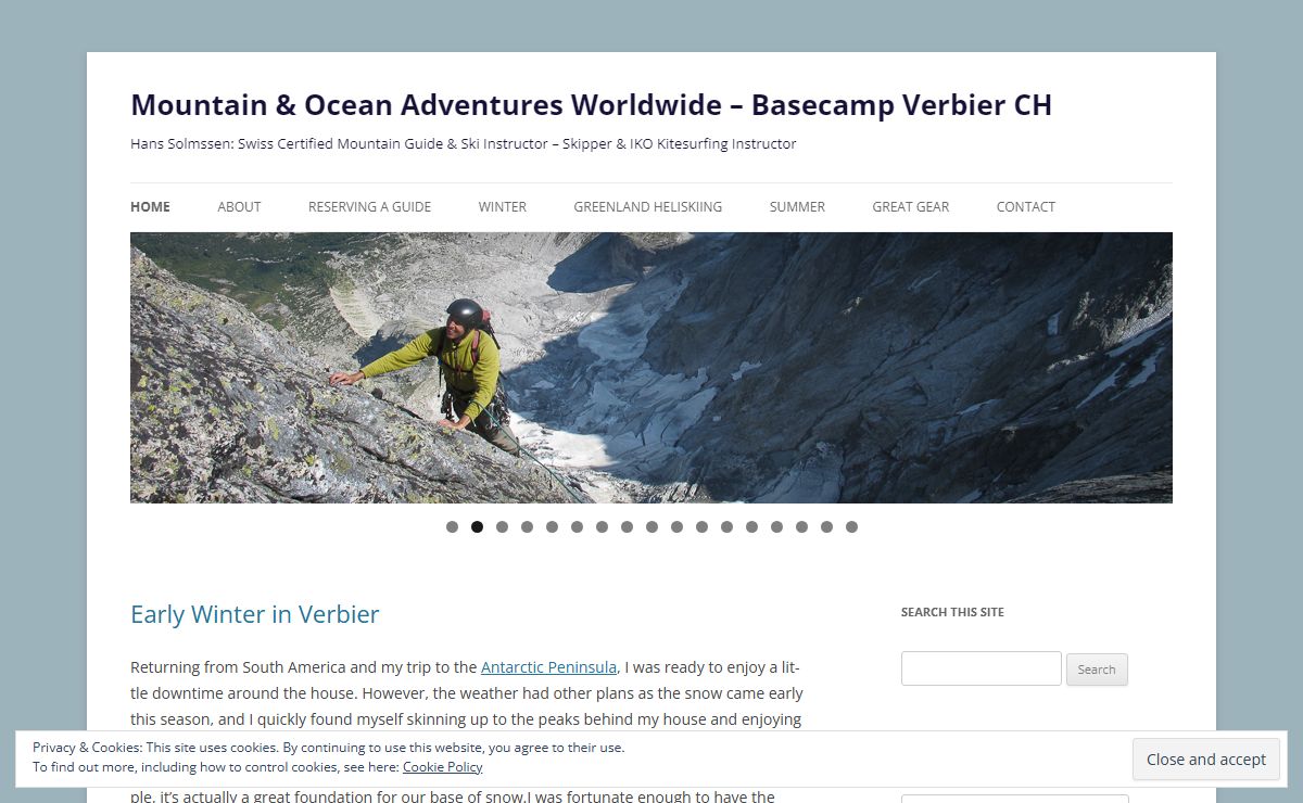 Mountain & Ocean Adventures Worldwide - Basecamp Verbier CH Hans Solmssen's Mountain Adventures
