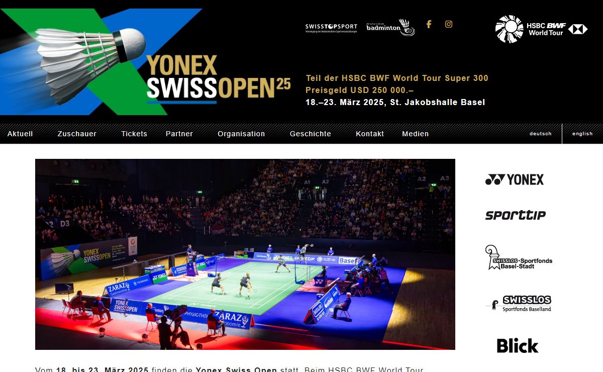 Swissopen | Yonex Swiss Open