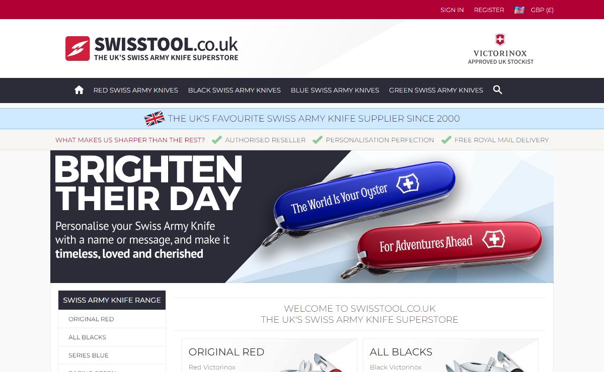SwissTool.co.uk - The UK's Swiss Army Knife Online Superstore