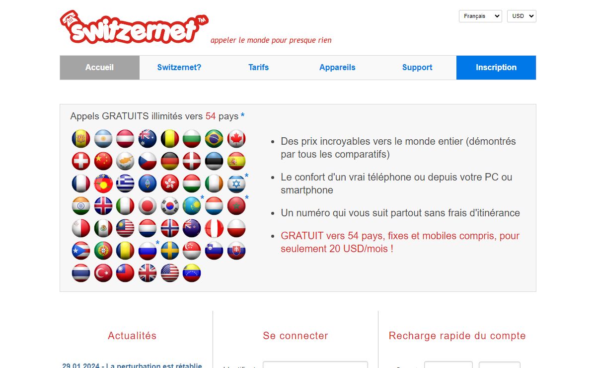 Switzernet : Accueil